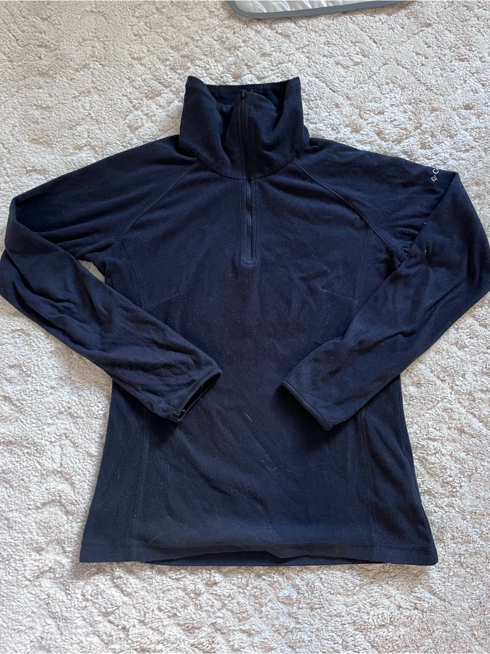 Columbia Black Half-Zip Fleece Pullover